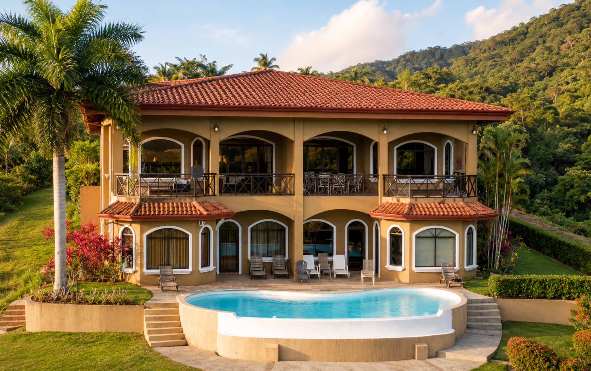Tropical Villa with Sweeping Ocean & Mountain Views